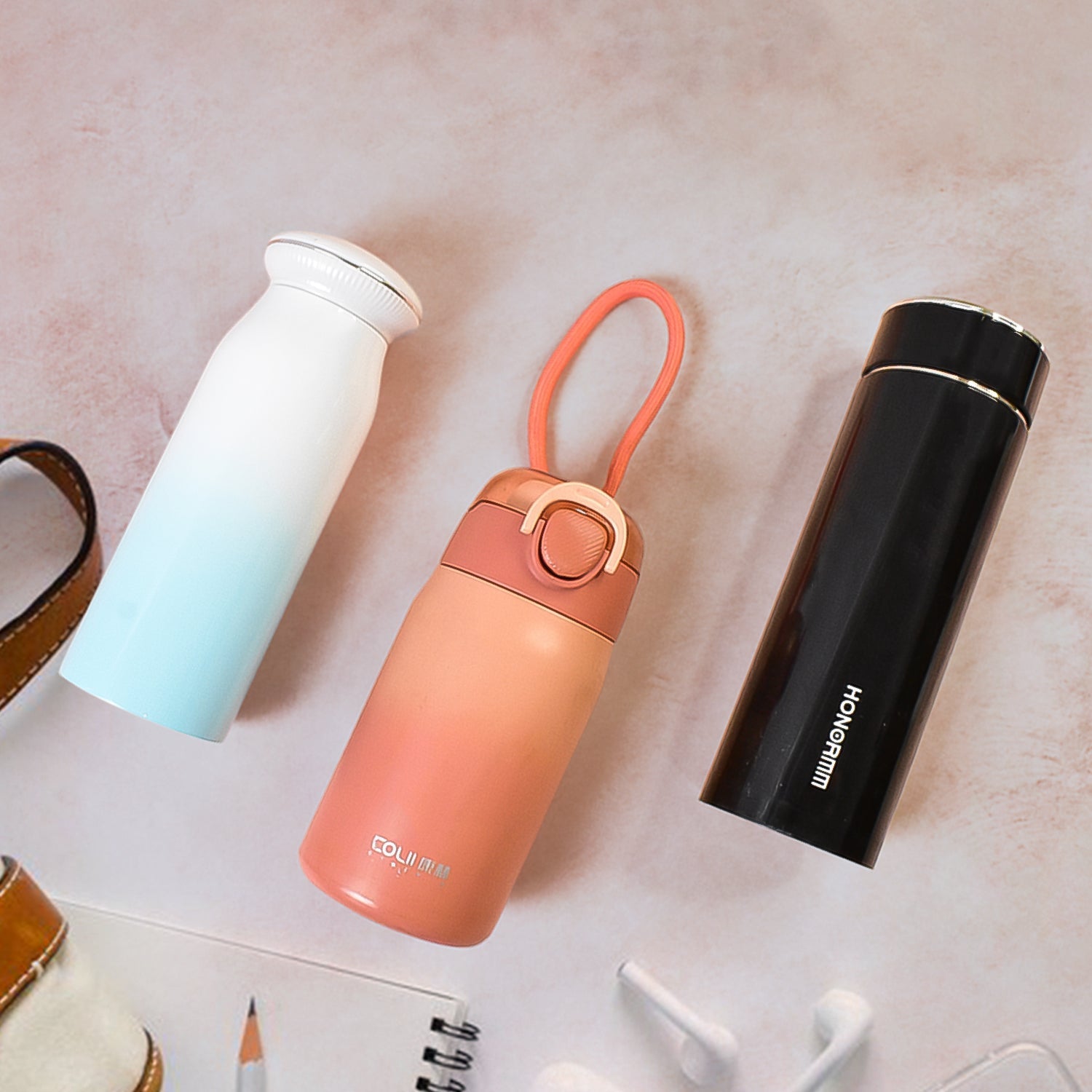 Stainless Steel Vacuum water Bottle 400ML (1 Pc) Stainless Steel Vacuum water Bottle 400ML (1 Pc)